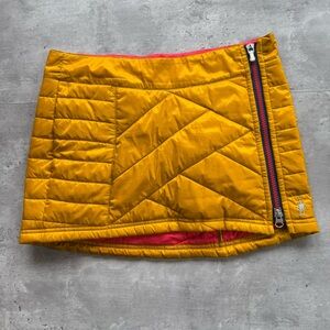 Smartwool Corbet 120 Puffer Skirt, Gold, Size XS